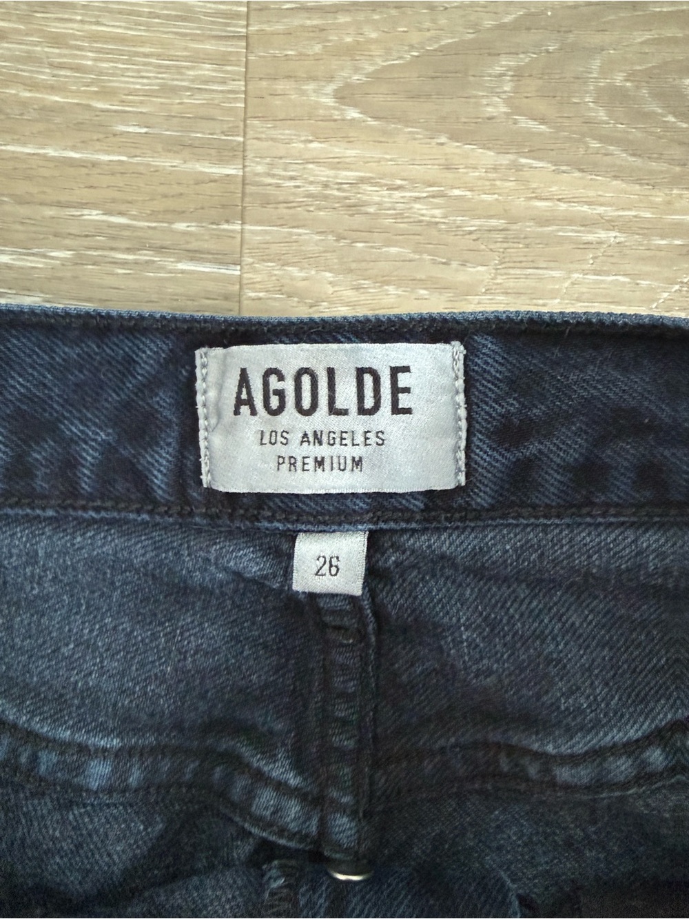 Agolde Riley High Rise Straight Jeans Dark Indigo - Picture 7 of 12
